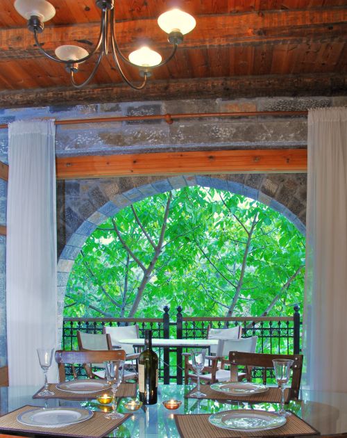 dining table and window
